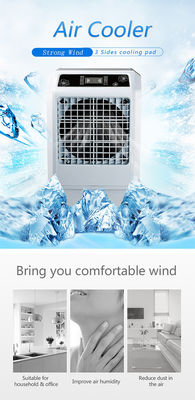 24H Timer Hemat Energi Air Cooler 2500m3/h Fungsi Anion Aliran Udara