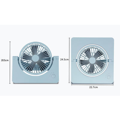 3 Gears Usb Dibebankan Kipas Portabel Aliran Udara Besar Baterai 4000mAH DC 5V